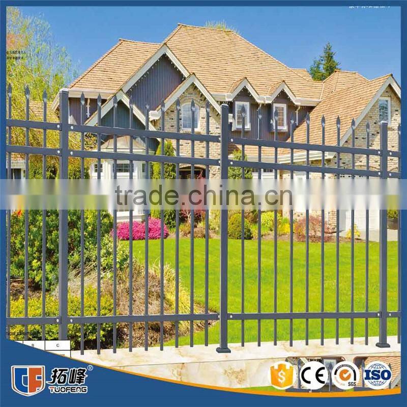 New Design Zinc Coated Rod Iron Garden Barrier