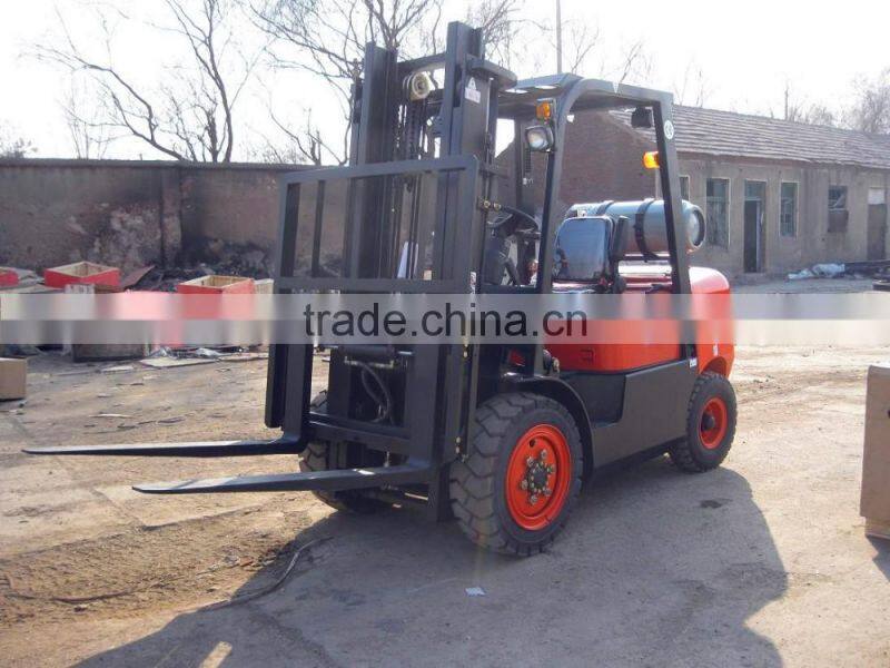 3.5Ton LPG/Gasoline Forklift Truck with Japan Nissan K25 Engine, good price