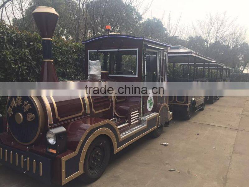 Diesel Power Trackless Tourist Fun Train, Amusement park train,Kids ride train