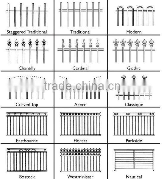 Outdoor Railing Fence, 304 Stainless Steel Material, Satin Black Post