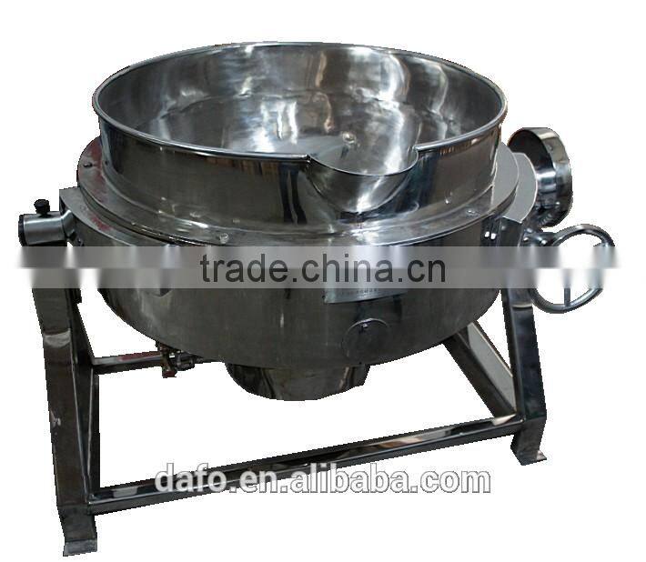 Tilting steam heating cooking bolier cooking kettle for jam