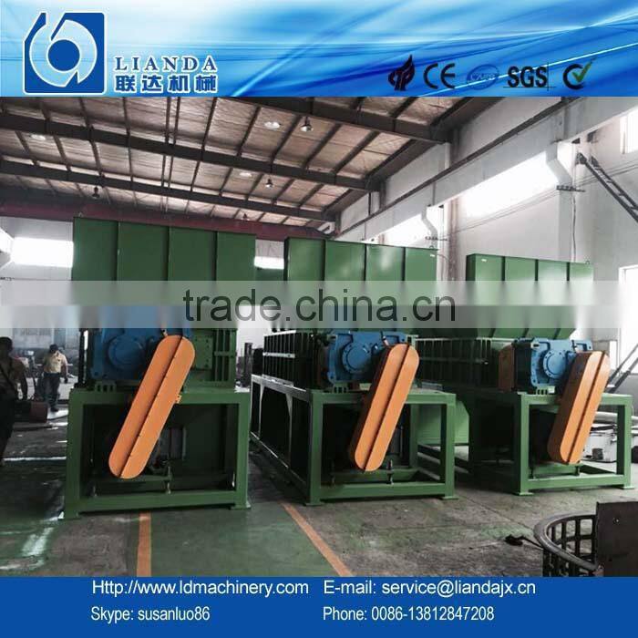 waste film twin shafts shredder