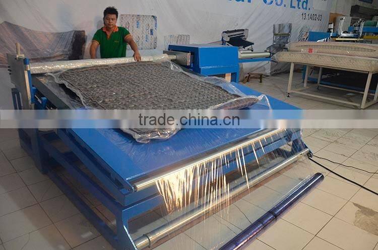 mattress machine for mattresses wrapping, mattress rolling-wrapping machine