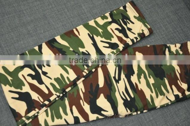 Ostart Girl Women Army Green Camouflage Army Pull on Fashion Leggings Jeggings Pants