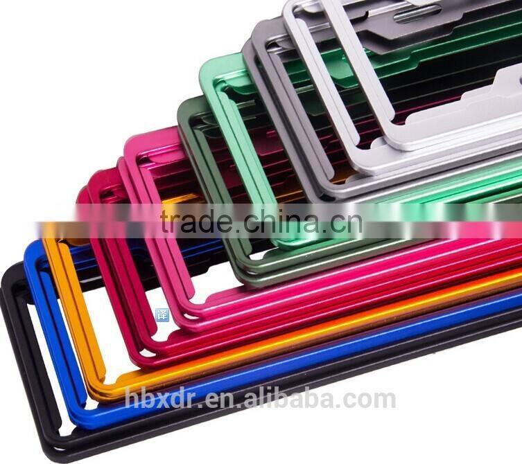 OEM colorful high quality Anodized aluminum license plate frames