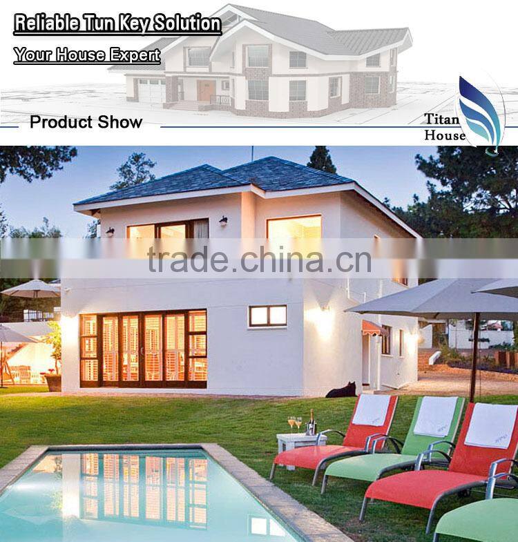 Luxury Light Steel Frame Fabricated Resort Bungalow