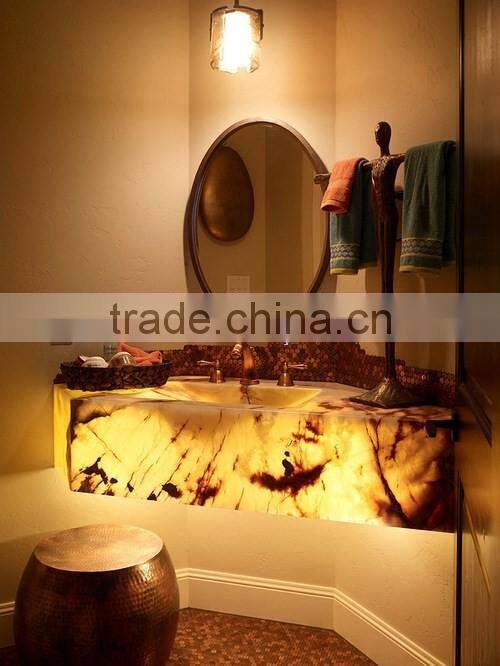 NEW DISPLAY BACKLIT ONYX BATHROOM VANITYTOPS & SINKS