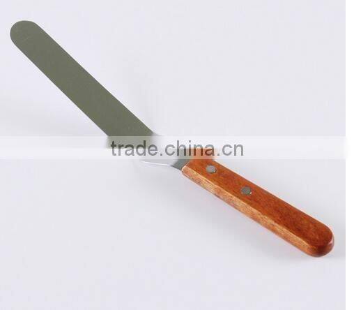 CY196 Hot sale 10'' wood handle staniless steel bread knife butter knife