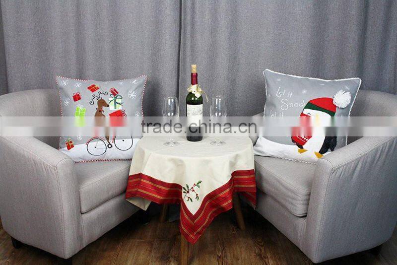 2016 gift Felt Cushion Throw Pillow Cases sofa Covers Set of 2,Grey 18x18inches