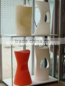 FO-8547 Led bar furniture sets,plastic bar stool,led light stool