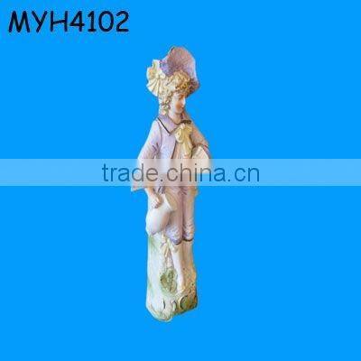 Customized ceramic bisque fairy figurines with wings