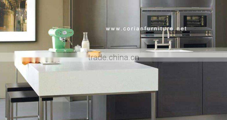 Top quality kitchen counter 100% blendly acrylic solid surface counter top