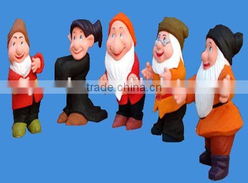 white red black resin naked lady home decration statue art piece