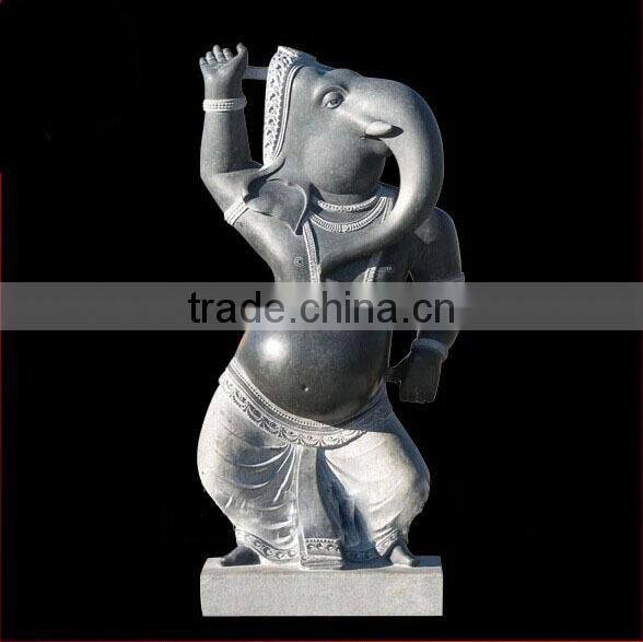 Carved large stone buddha statue in religious crafts