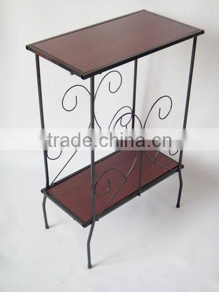 2 tier Metal Occasional Decorative magazine table or sofa side table