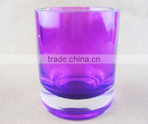 candle holder ,colored glass candle holder,shot glass