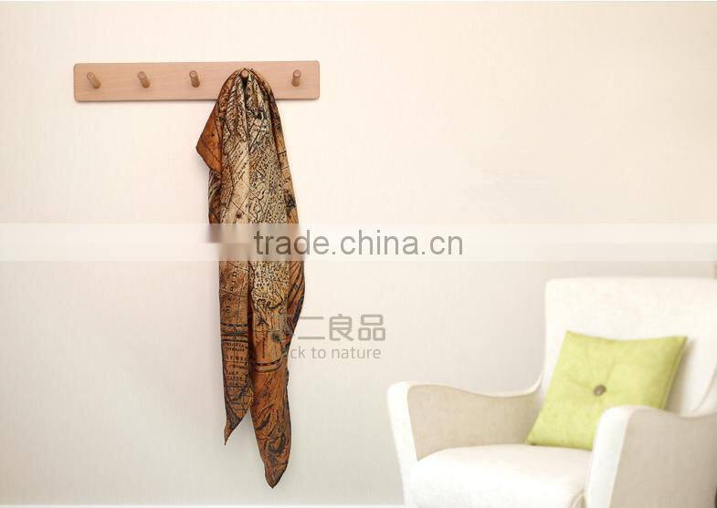 Eco-friendly customized solid wooden fancy clothes hanger