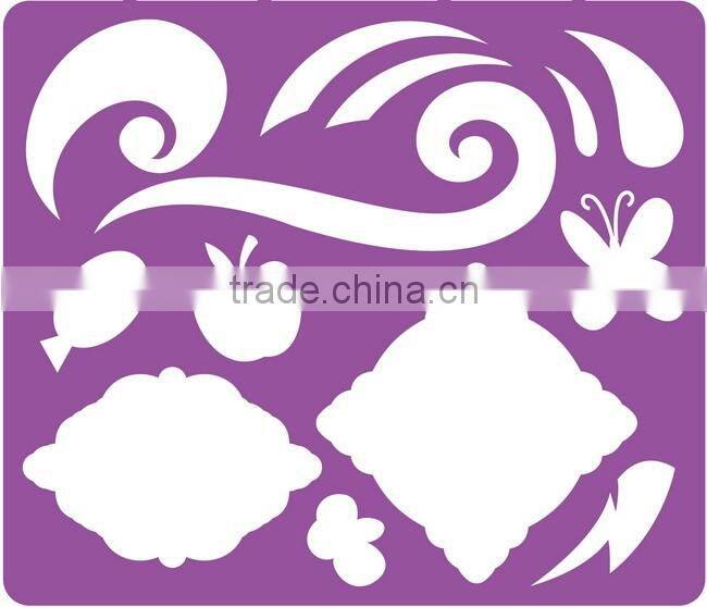 Colorful Puzzle Plastic Drawing Stencil For Children