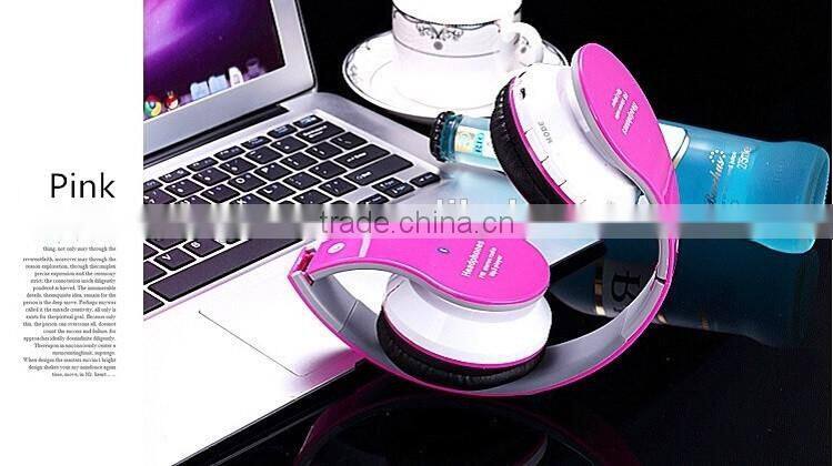 Cheap stereo mp3 wireless headphone ,stereo wireless bluetooth headset, earphone headphone bluetooth with micrphone