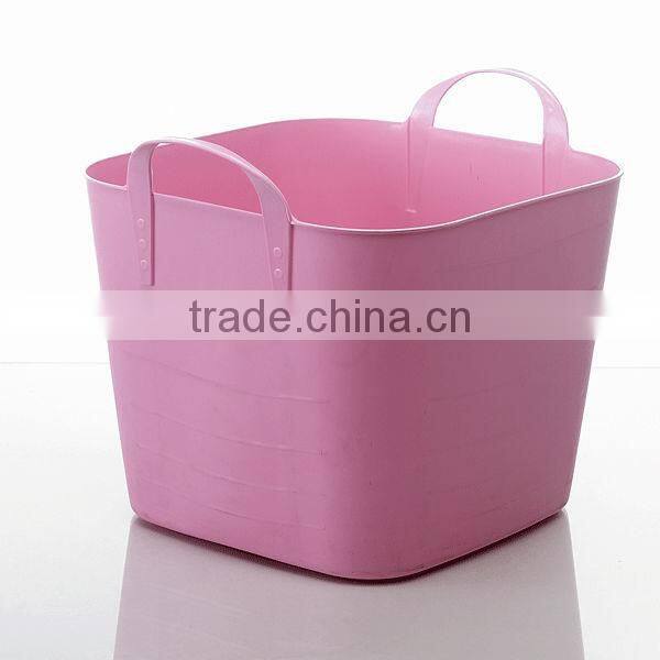 Plastic Portable Storage bucket, Plastic Square Storage Bucket, Square plastic bucket