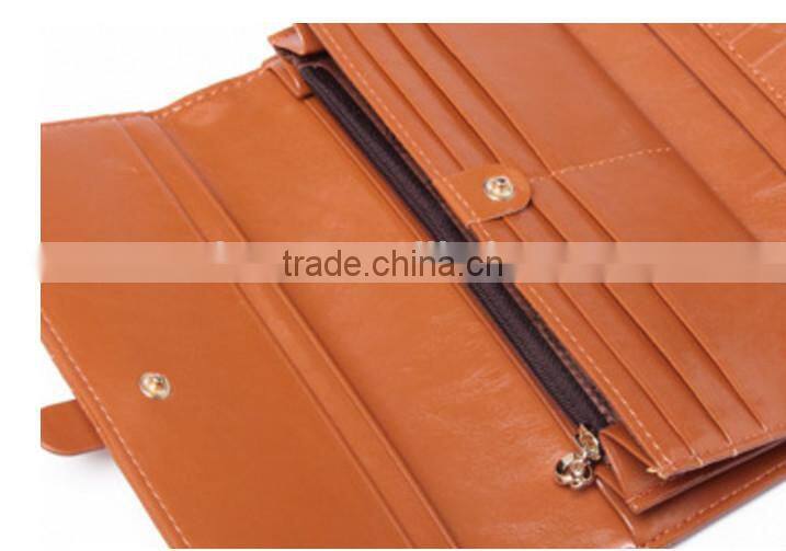 Genuine cowhide leather women wallet