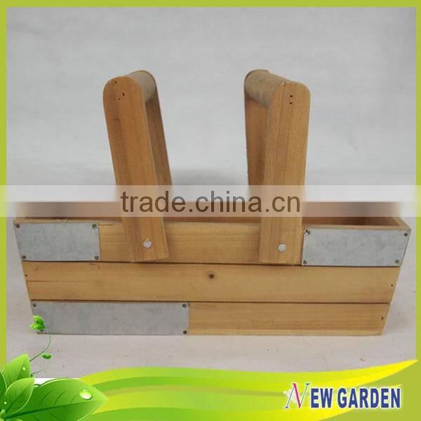 Handicraft Attractive Price Outdoor Garden Tall Square Wooden Vases