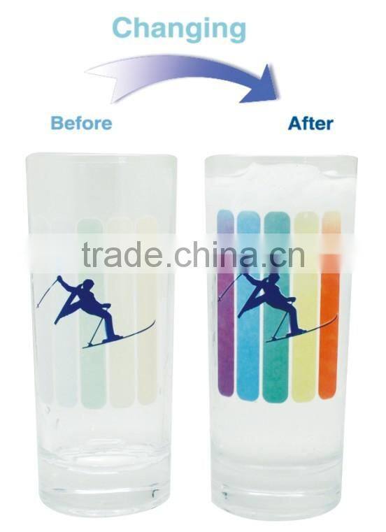 customized design frosted customise glass cup for promotional