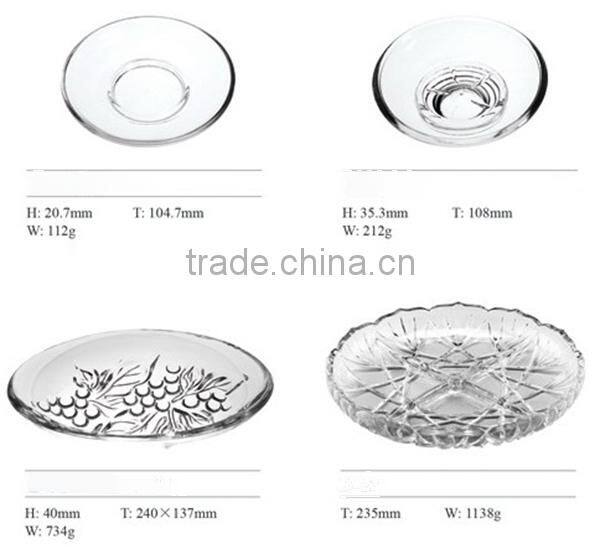 Beautiful wholesale clear glass dishes in cheap
