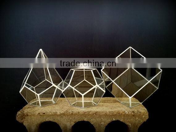 Geometric Stained Glass Planter Terrarium