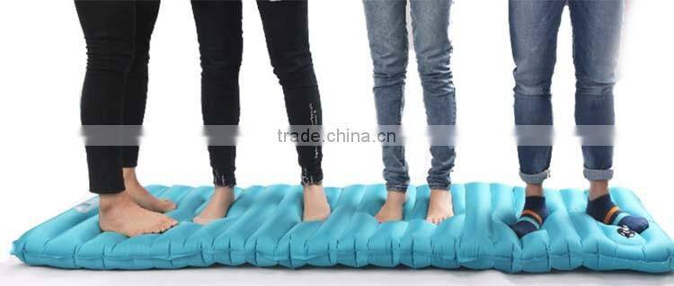 2017 Newest air inflatable camping sleeping mat sleeping pad
