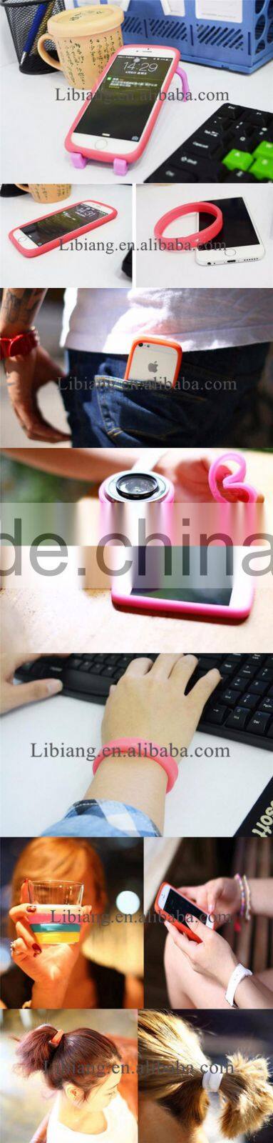 Rainbow color multifunctional universal silica gel hand ring