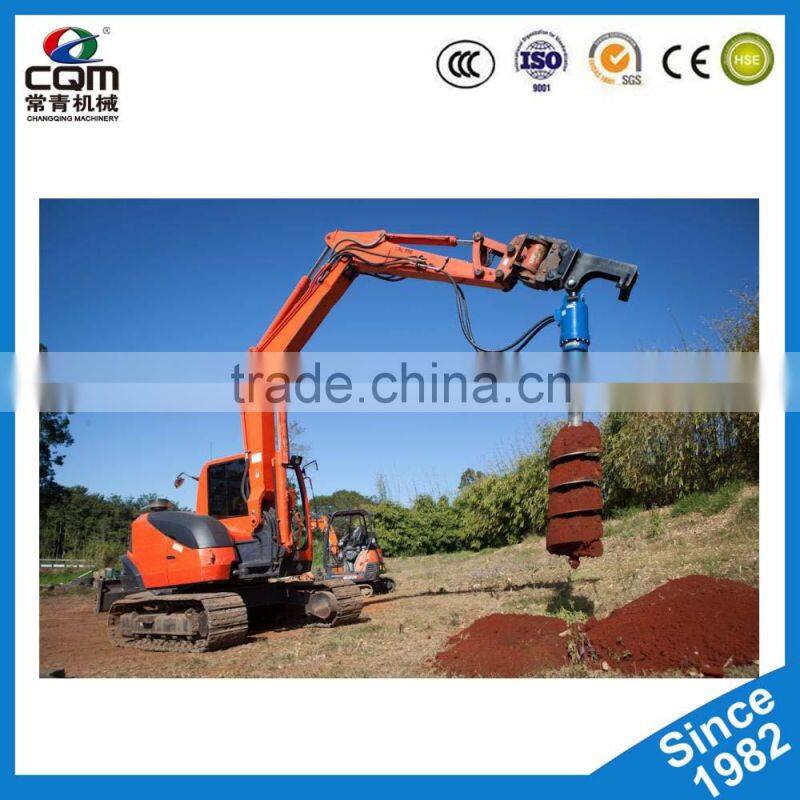 Earth auger/earth drill for eacavator attachment with qualilty low price