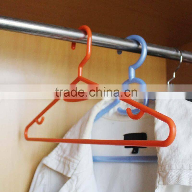Orange thick clothes hanger plastic hanger