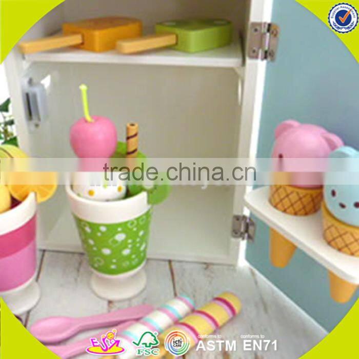 wholesale baby wooden refrigerator toy, best sale kids wooden refrigerator toy, fashion wooden refrigerator toy W10D016