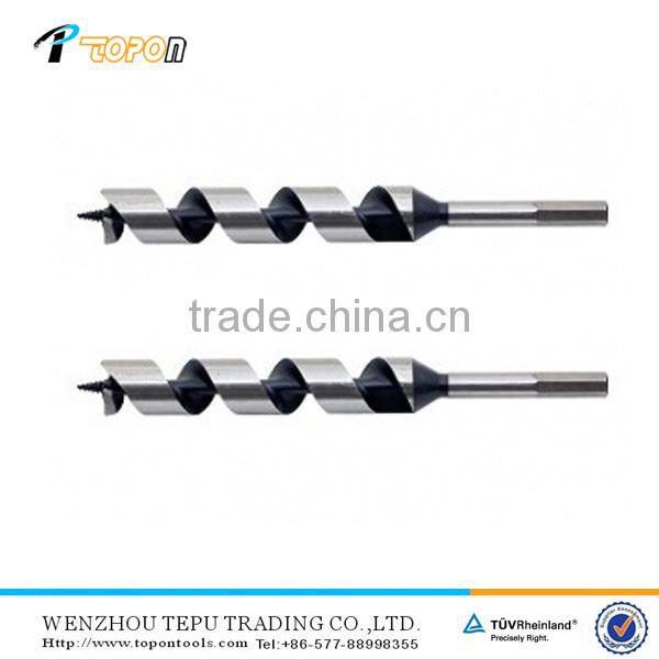 Size 6-60mm 45# carbon steel hex shank woodworking drilling auger bit/drill bit for wood
