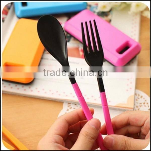 2015 wholesale detachable FOOD GRADE plastic fork spoons,FOOD GRADE plastic fork spoons for convenient