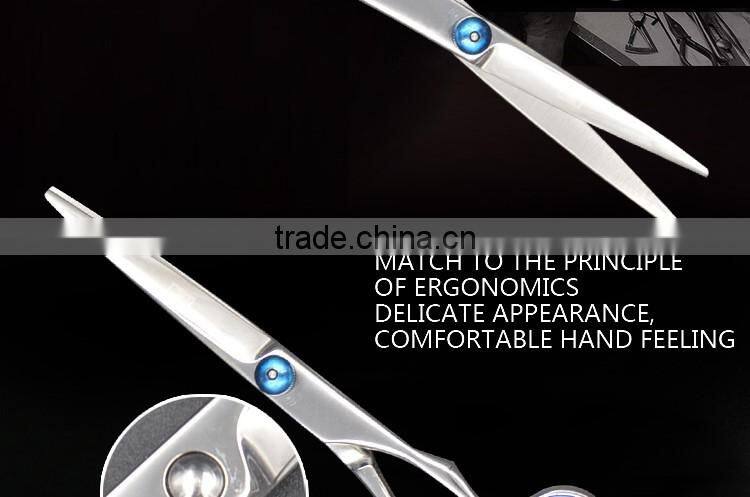 QJ-JC111stainless steel scissros with color finger insert hair scissors