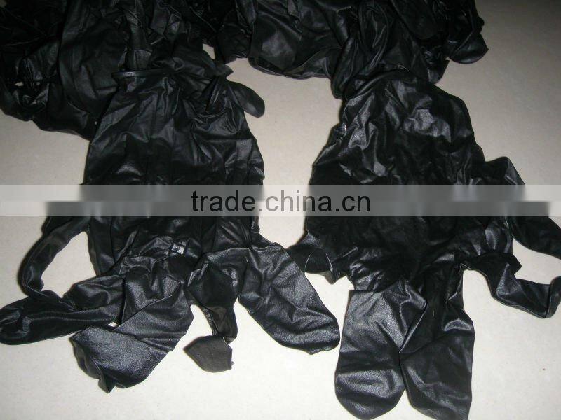 Tattoo Gloves--Powder Free/Black/Natural Latex/100pcs per box