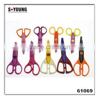 61069 Popular Novelty Children/Kids School Craft Scissors Paper Shape Cutting Scissors