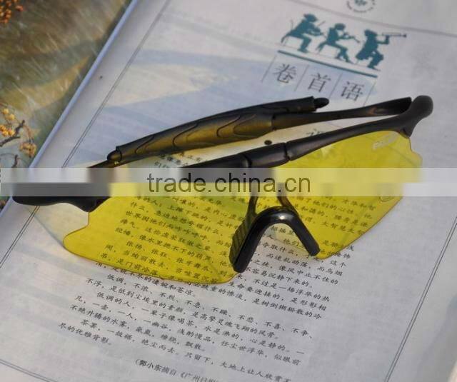 NV100 Shooting Glasses with Black Open Frame