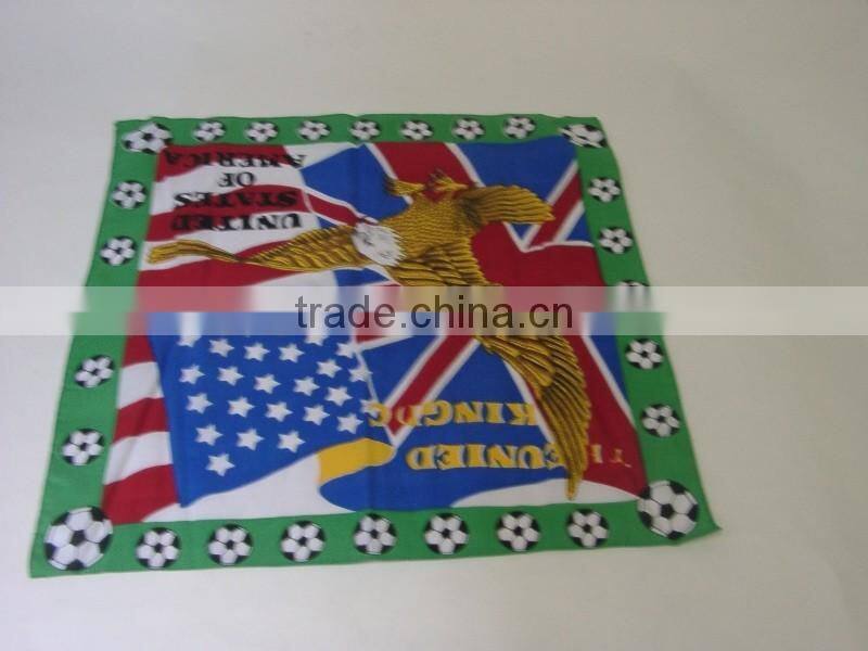 Hot selling screen printing leaf bandanas in black and white