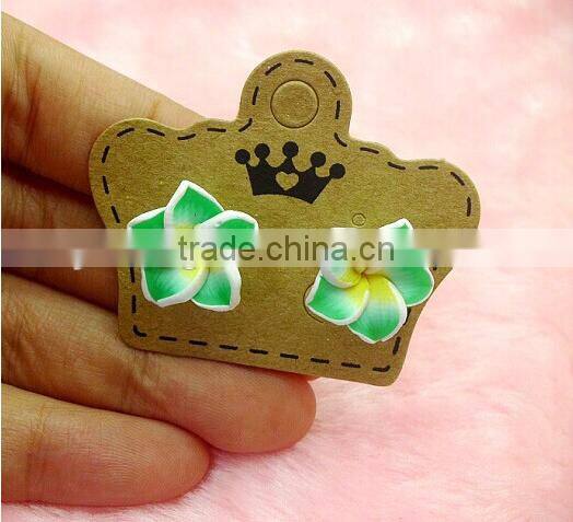 fashion Hawaiian plumeria Flower stud earring Designs for Women,Kids polymer clay Earrings