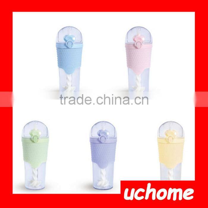 UCHOME New Arrival Creative Plastic Sports Water Bottle Stirring Plastic Bottle
