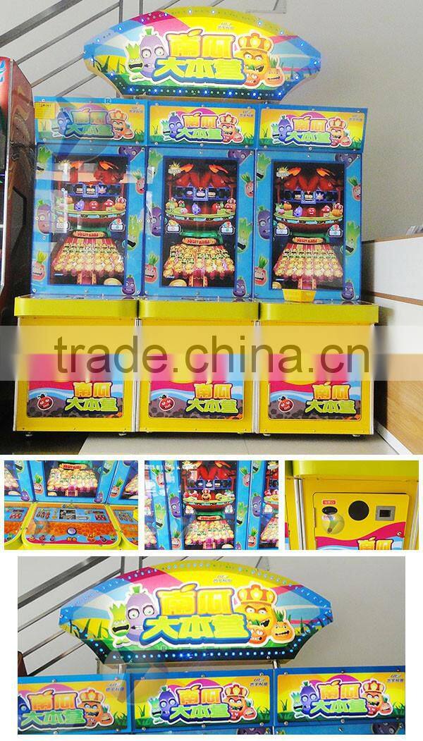 Kids coin operated Redemption Pumpkin Base Arcade Lottery game Machine