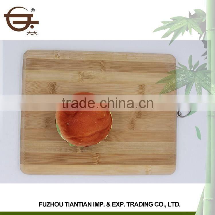 Custom eco-friendly square bamboo cutting board chopping board