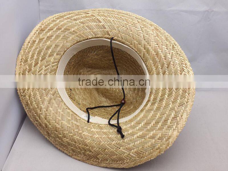2017 school straw hat with band