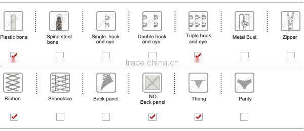 Fashion Women Lace Up Bridal Corset Lingerie Hot Sale