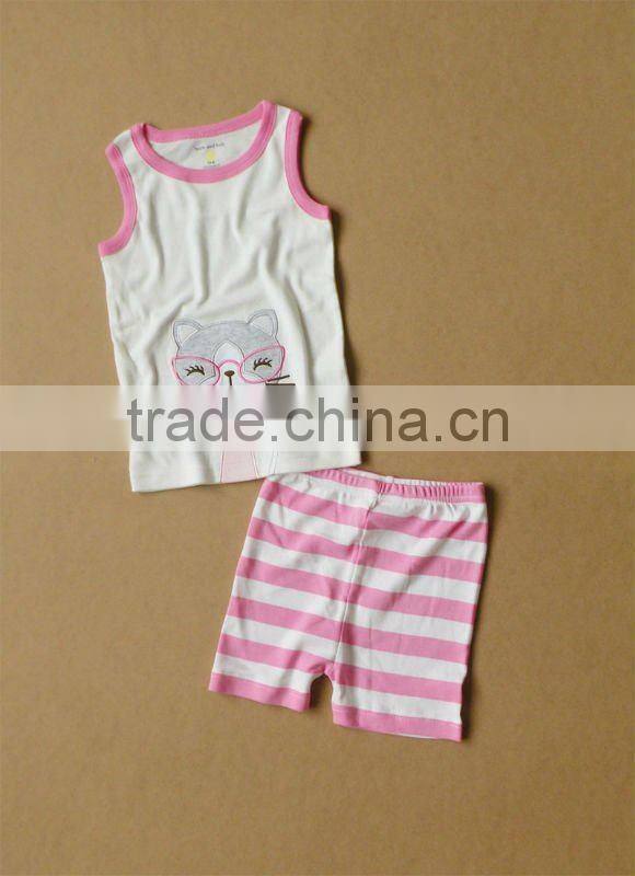 wwwSUNcom 2012 summer baby clothing set vest shorts cotton 100%