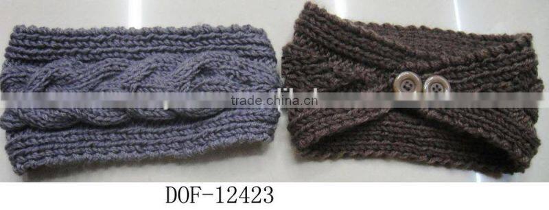 Fashion Hot crochet acrylic designer new arrival knitted hair band