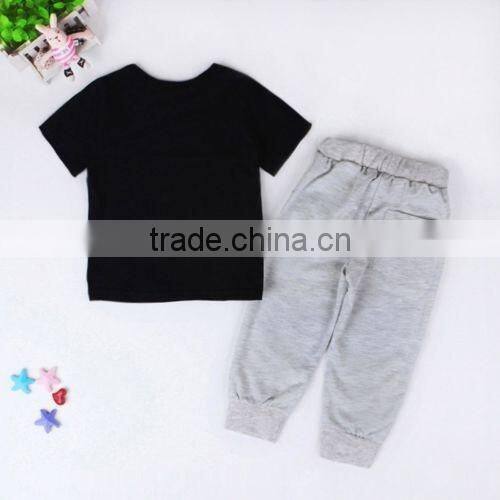 2pcs Kids Baby Boy T-shirt Tops+Long Pants Trousers Outfits Clothing Set